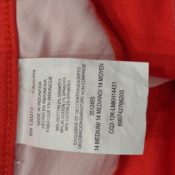 Lee Women's Classic Fit At The Waist Coral Tango High Rise Straight Leg Jeans - Picture 7 of 8